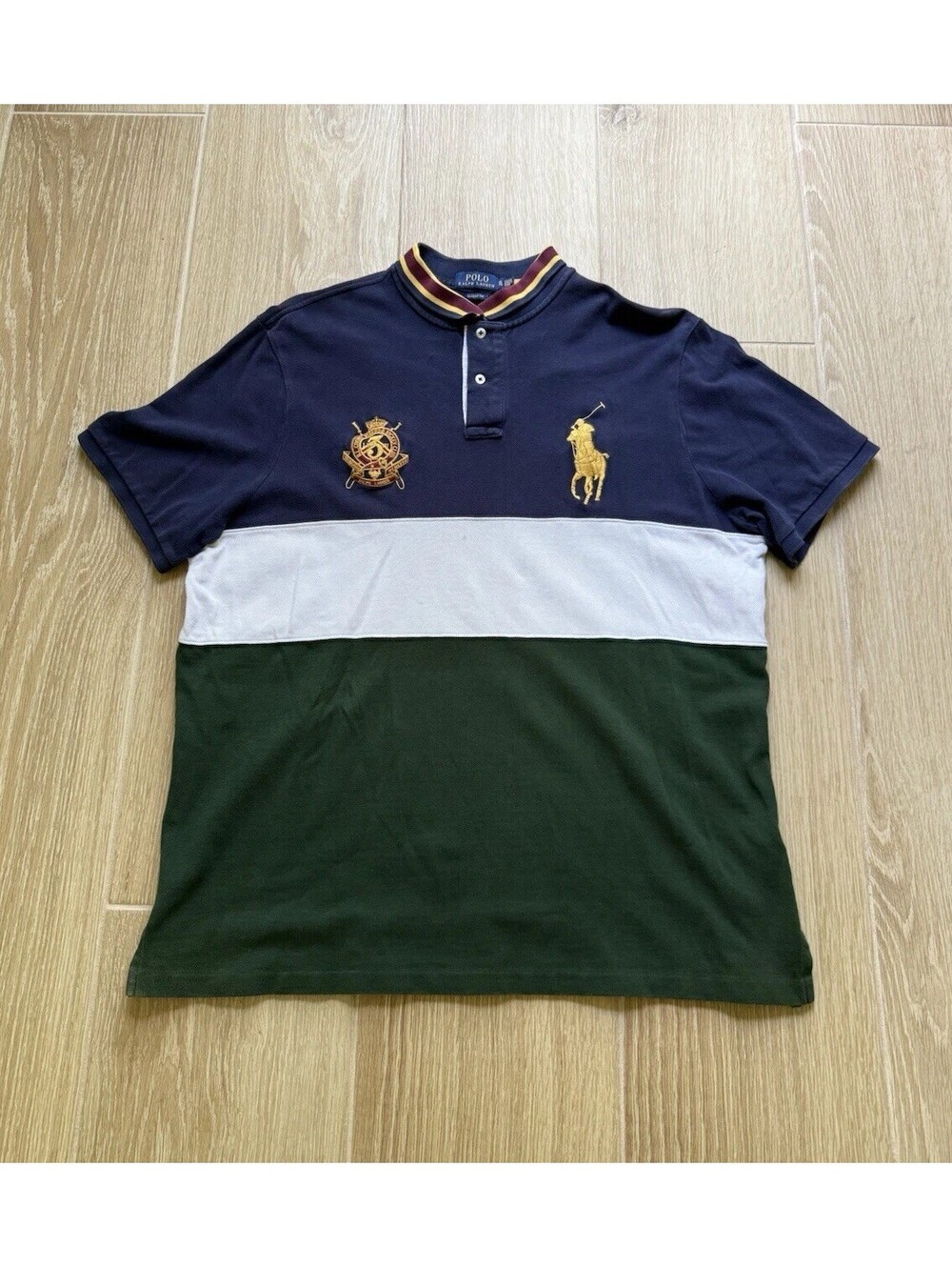 Polo Ralph Lauren Mens Polo Shirt Sz XL RL County Riders & Jockey Club Big Pony